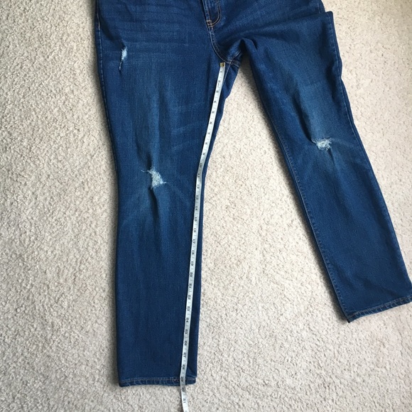 Old Navy Sweetheart Blue Distressed Jeans size 14 - Picture 4 of 7